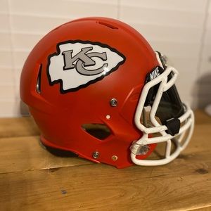 KANSAS CITY CHIEFS Riddell Speed Full Size Football Helmet Custom Logo.